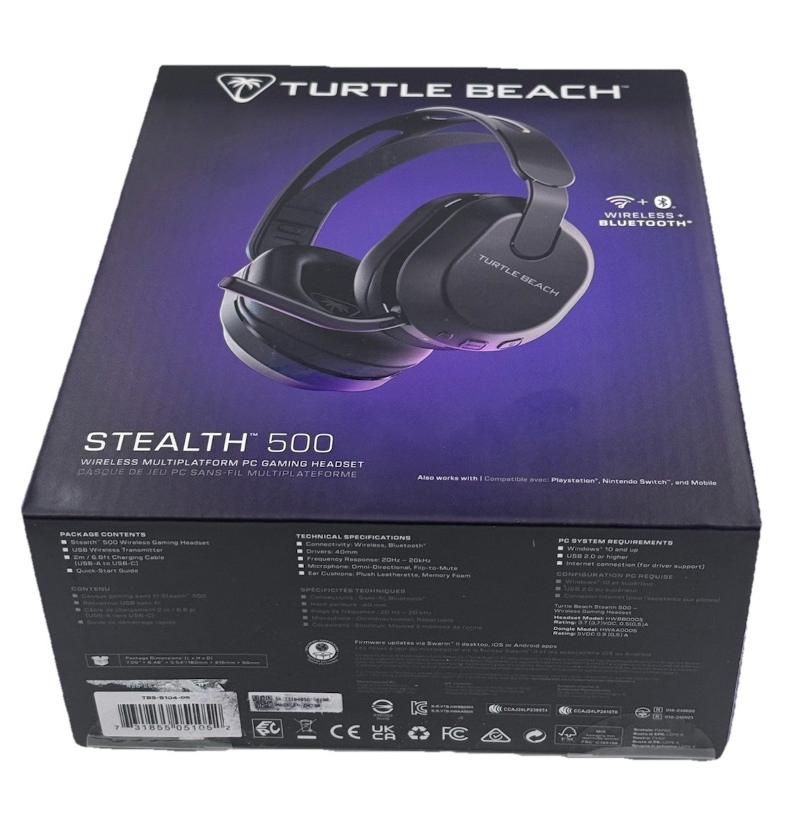 Turtle Beach - Stealth500 Wireless Amplified Gaming Headset for PC, PS5, PS...