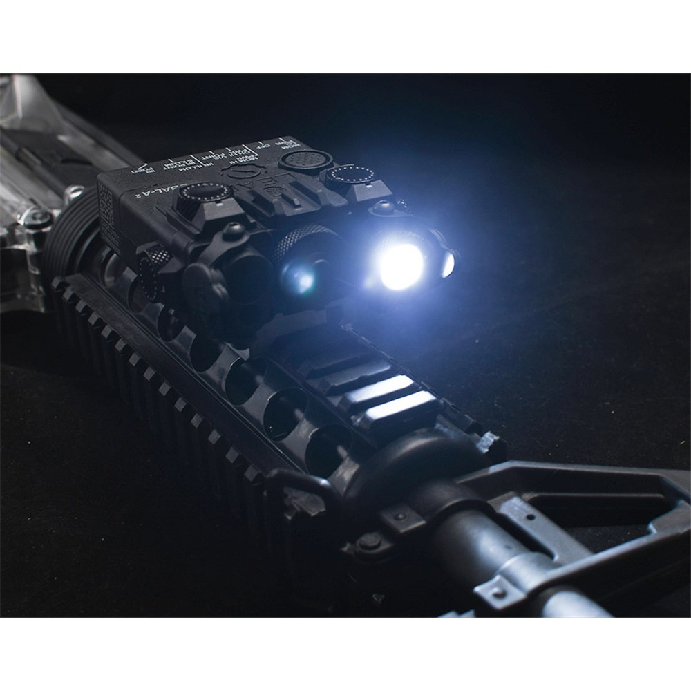 For Black  DBAL-A2 Green IR Aiming Laser with white Hunting Strobe Light
