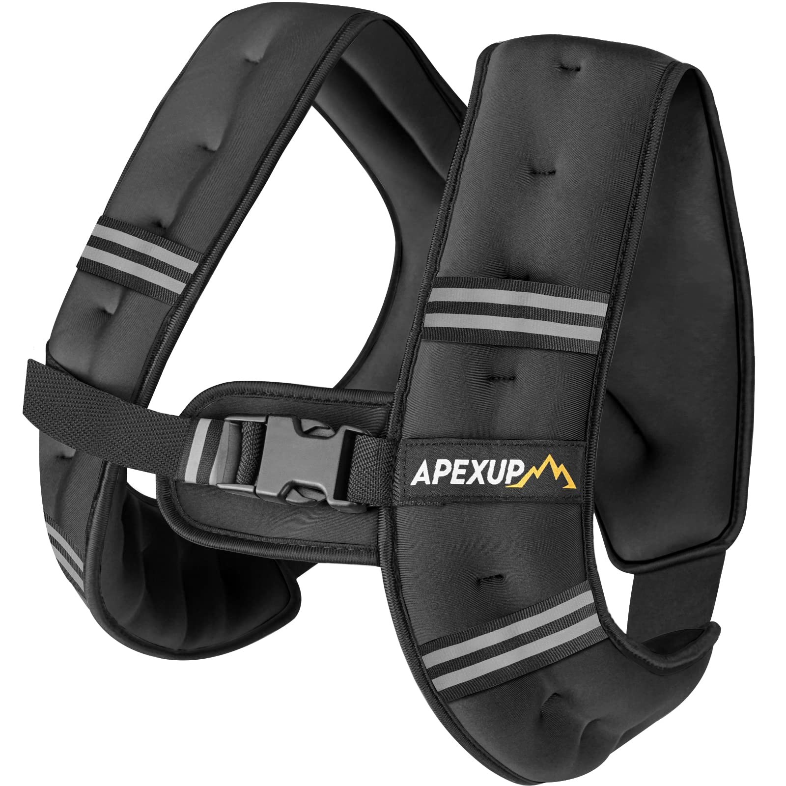 APEXUP 5lbs Weighted Vest Men Women, Weight for Women 5lbs, Black