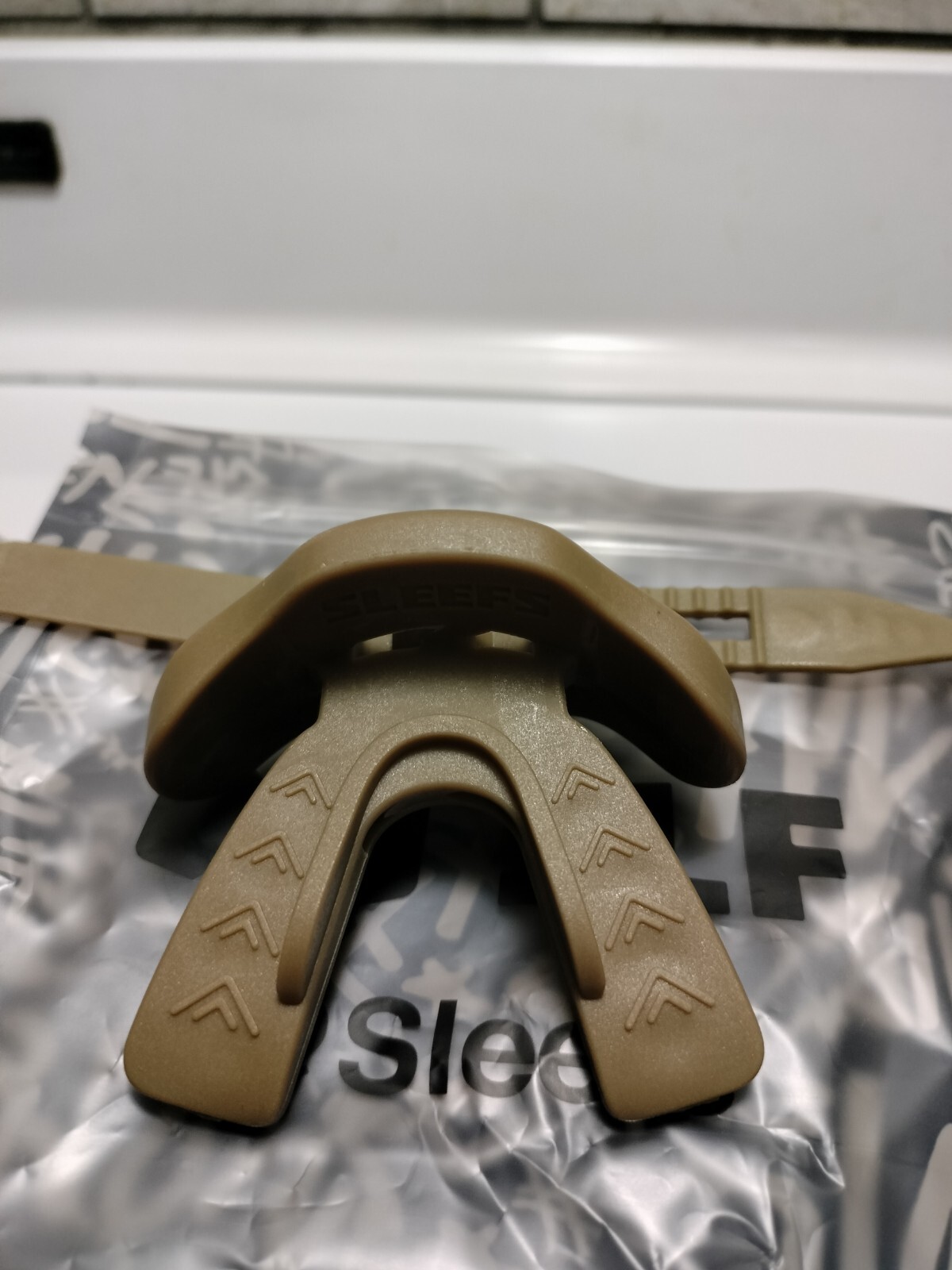 Grind Graffiti Hue Gold Football Mouthguard