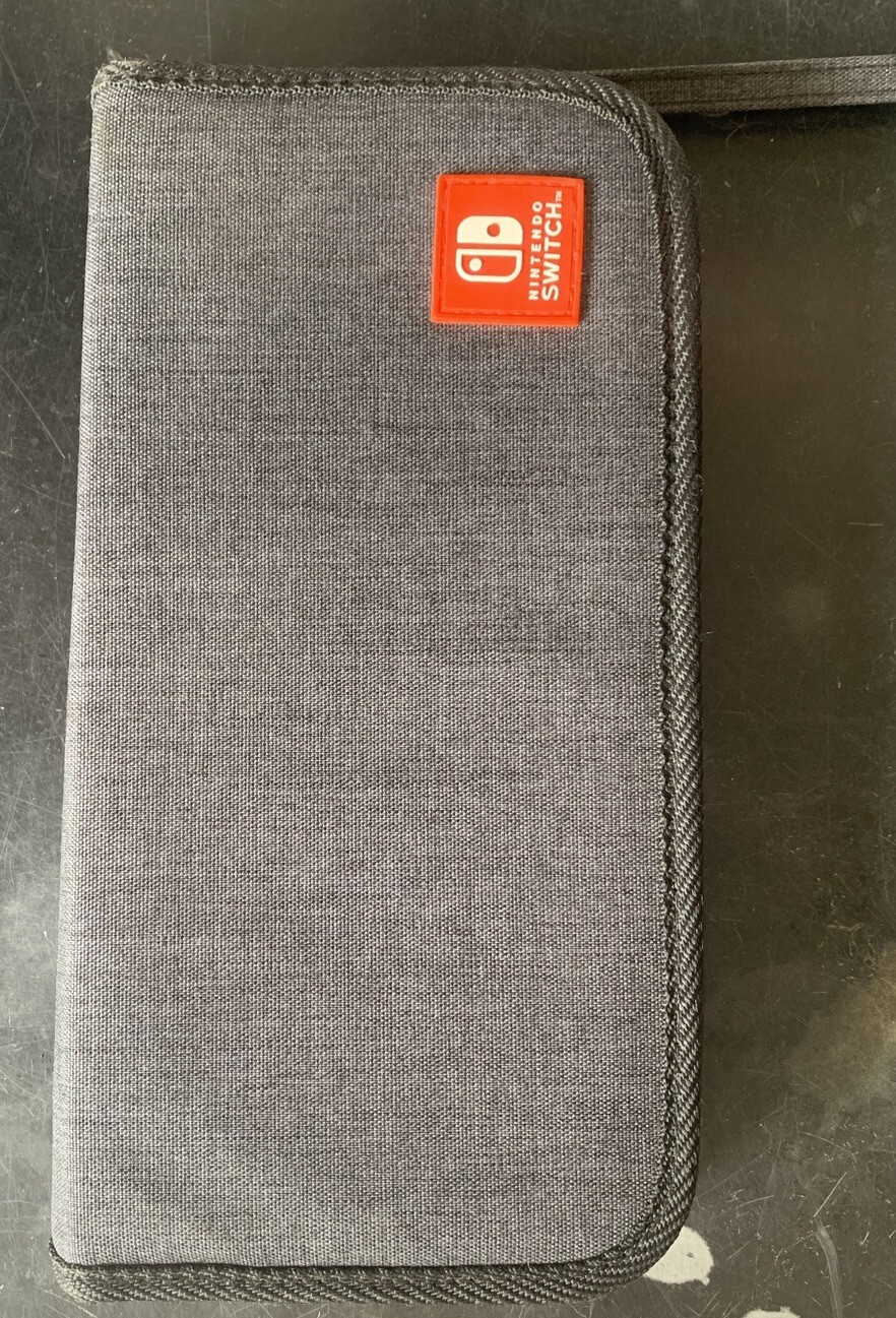 Genuine Nintendo Switch Grey Black OEM Protective Soft Case