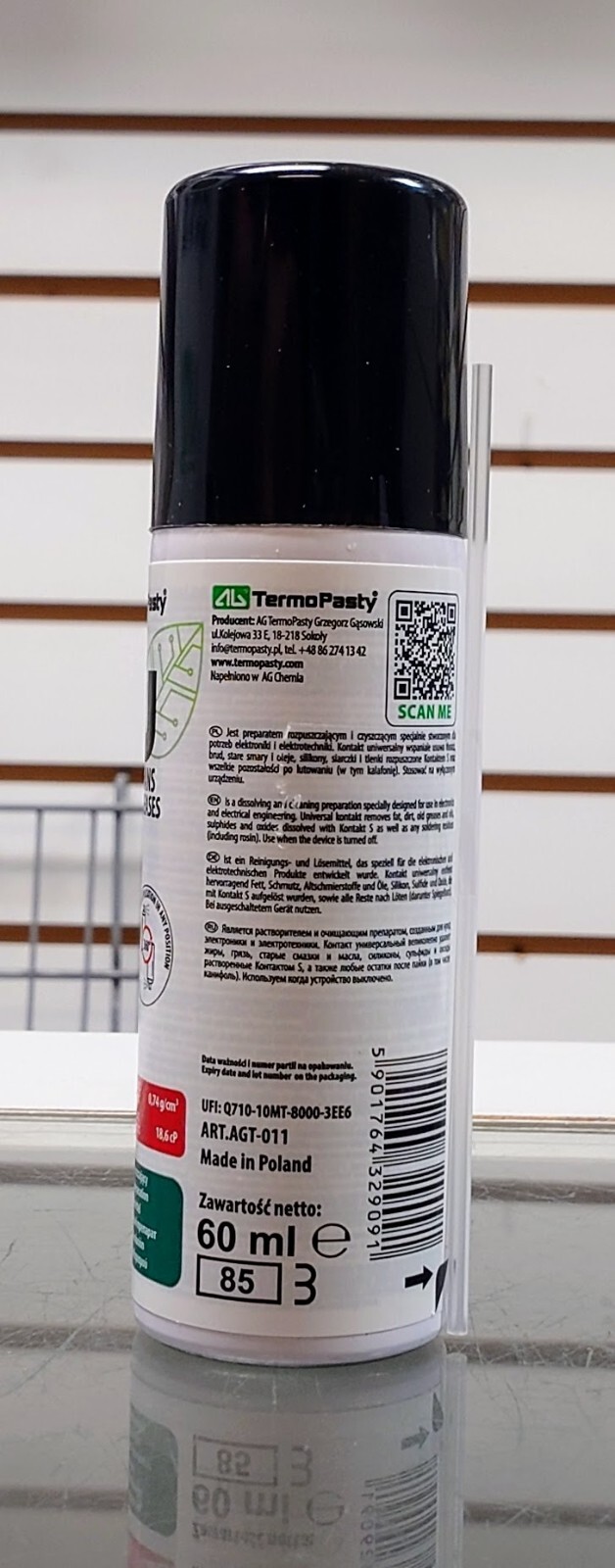 Kontakt U – specialized solution for cleaning and degreasing electrical componen