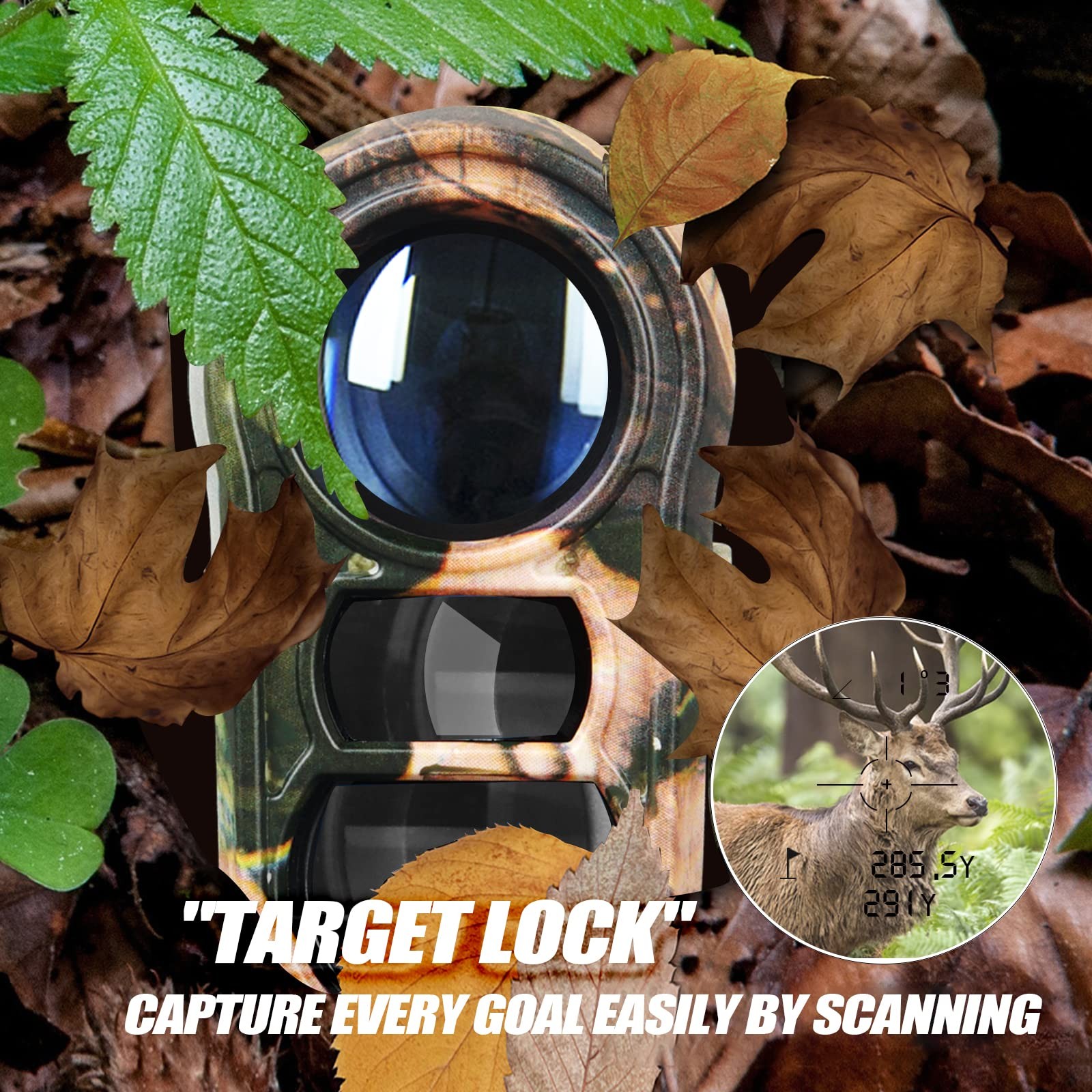 Hunting Laser Rangefinder with Rechargeable Battery 1000 Yards Hunting Range ...