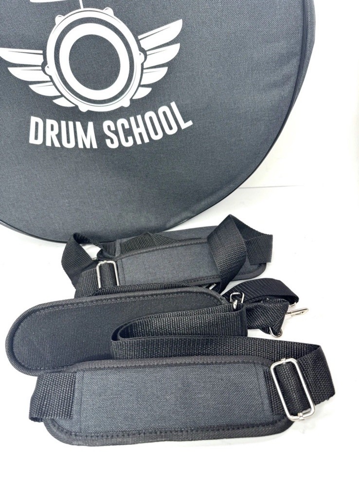 4-Piece Drum Bag Set Soft Carry Cases Black w/ Shoulder Strap