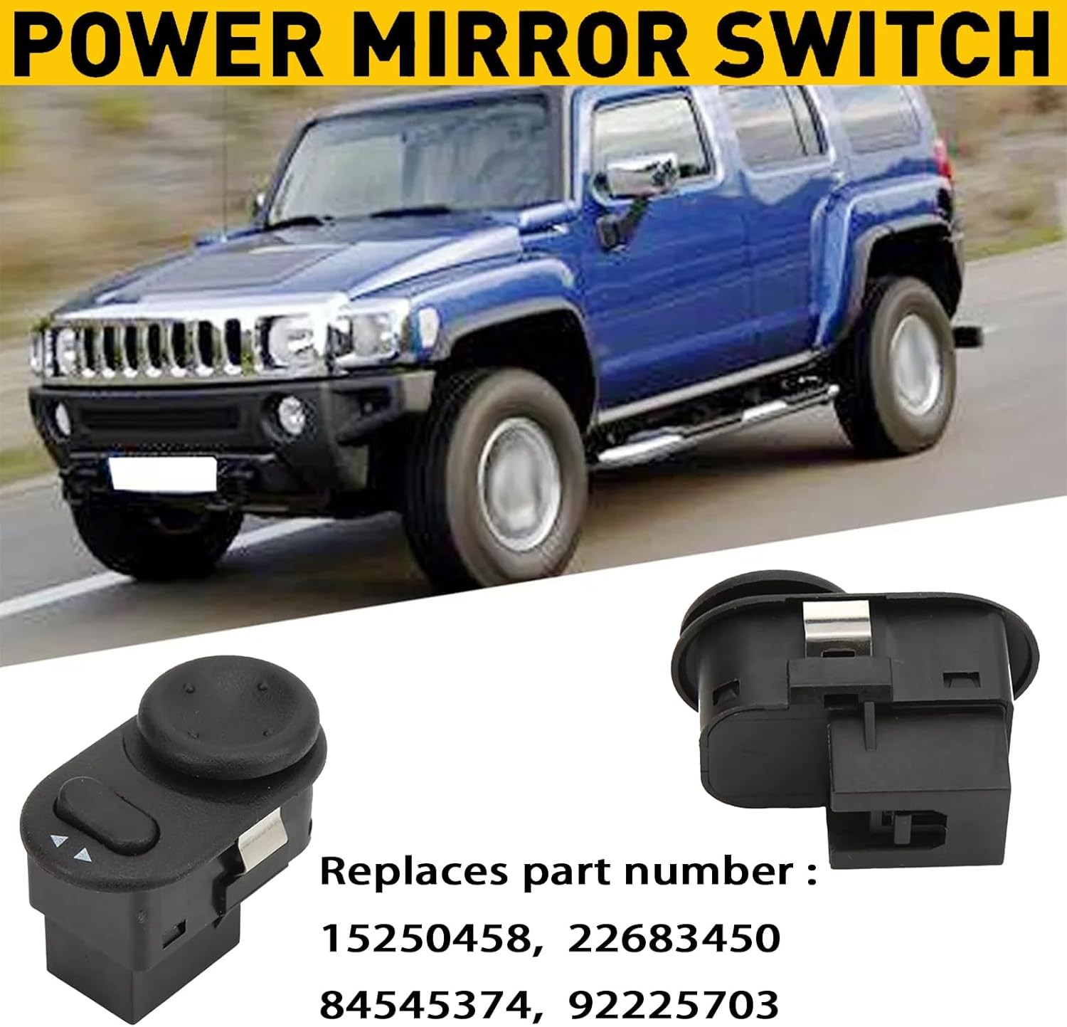 Power Mirror Control Switch Compatible with Chevy Equinox Malibu 2002-2012