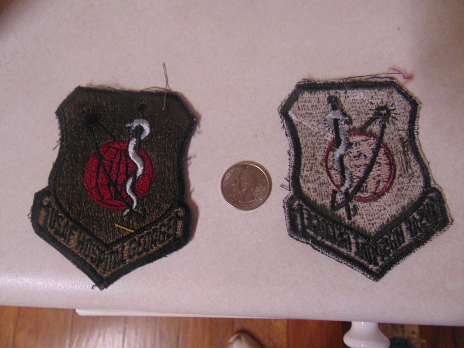 MILITARY PATCH SEW ON OLDER US AIR FORCE USAF HOSPITAL GEORGE