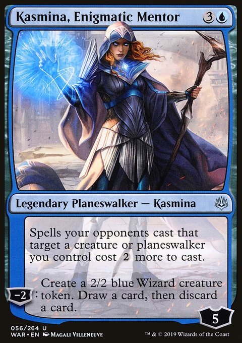 MTG Magic the Gathering Kasmina, Enigmatic Mentor (56/330) War of the Spark LP