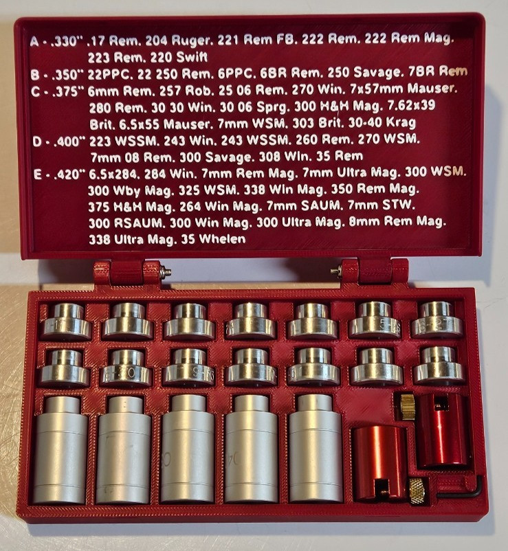 Storage Case for Hornady Bullet Comparator and Headspace Gauge