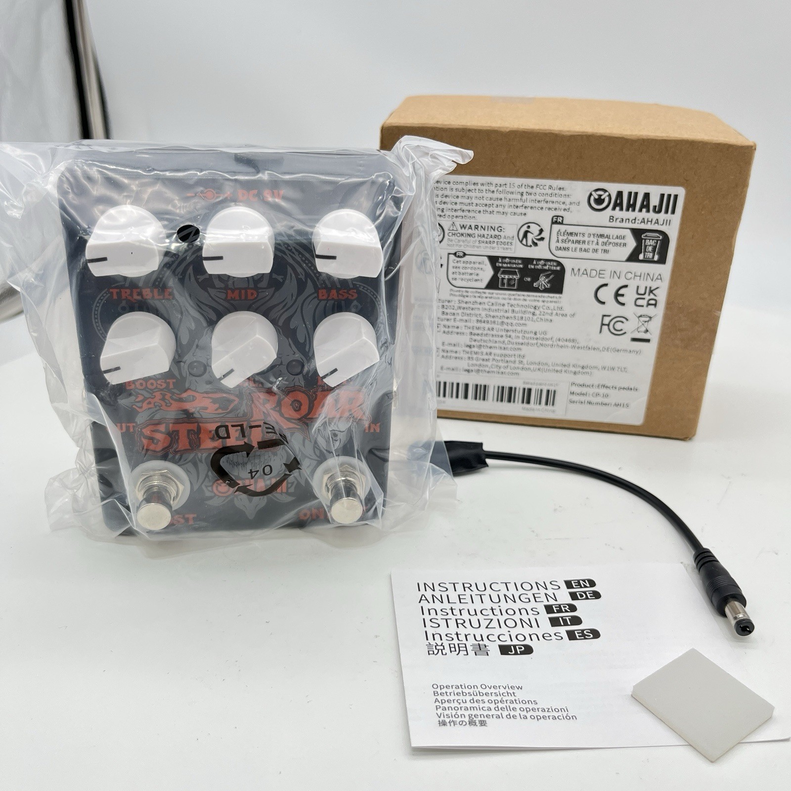 Rock N Roll Effect Pedal Ahajii Roar Steel Open Box
