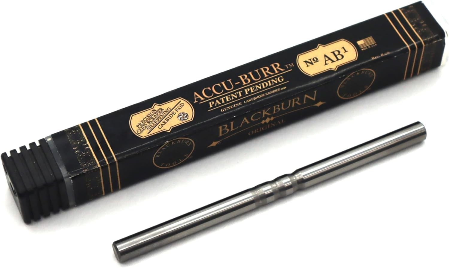 Accu-Burr™ AB-1 Dual-Sided Card Scraper Burnisher 3/16” Diameter x 3” Long So...
