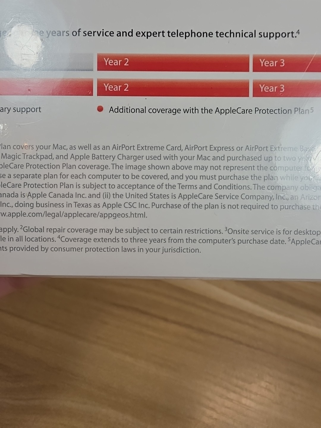 AppleCare Protection Plan * NEW SEALED