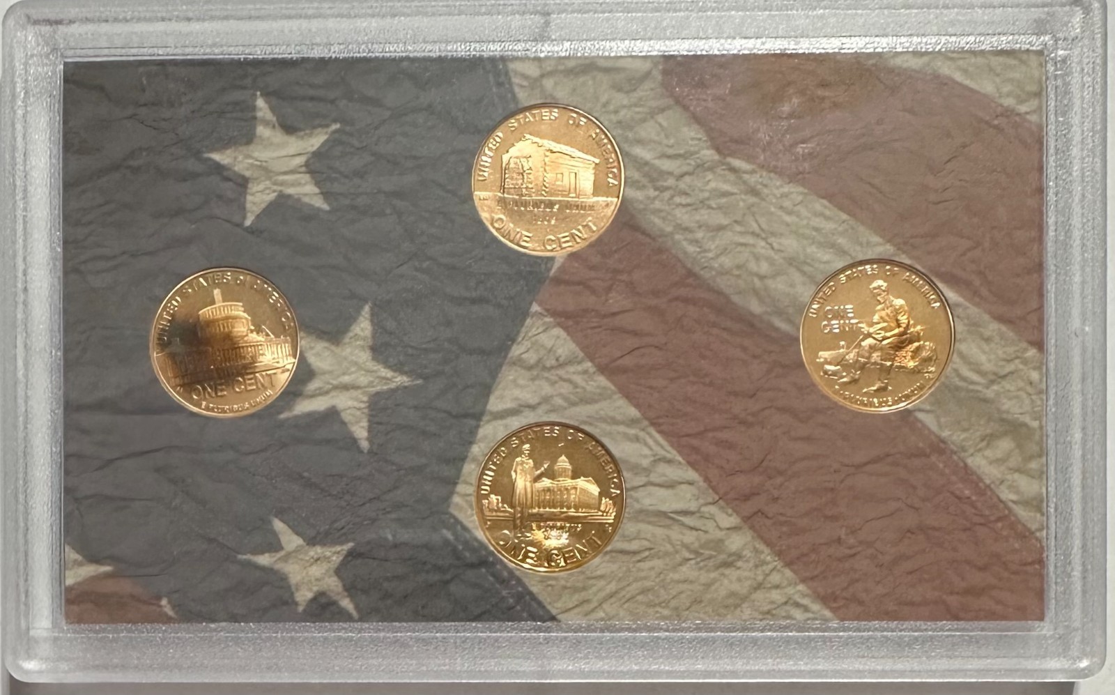 2009-S Lincoln Cent 4-Coin Proof Bicentennial Set - US Mint - Rainbow🌈Toned #29