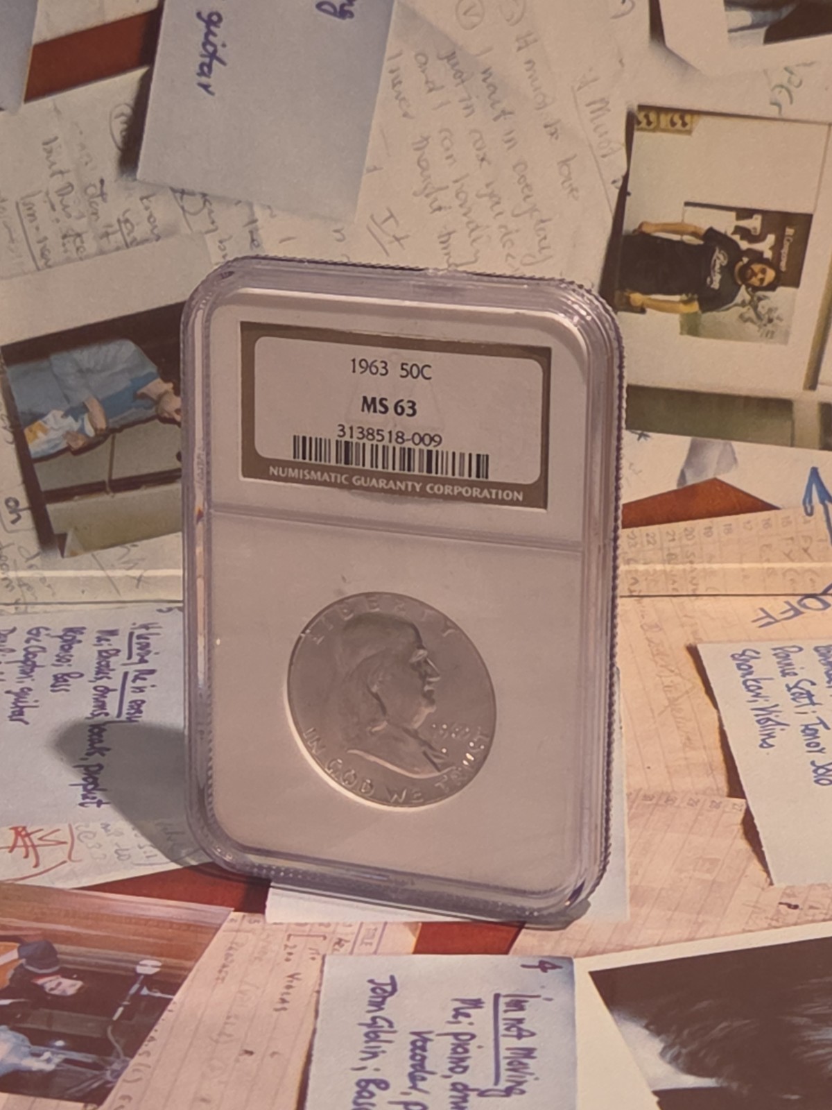 1963 Franklin Half Dollar NGC MS63 — 63 Graded 63 Philadelphia Beauty! Only $63