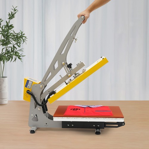 Clamshell Semi-Auto Open Heat Press Machine with Slide Out Function Heavy Duty