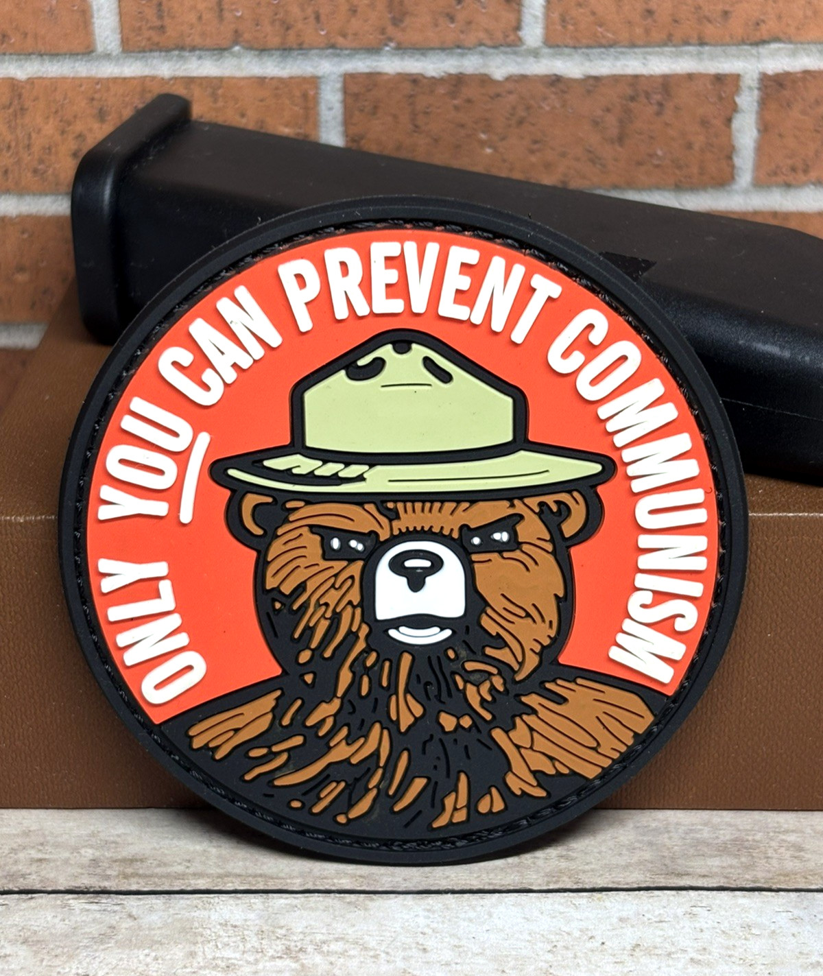 PVC Tactical Patch - Prevent Communism Patch - Morale Smokey the Bear Patch