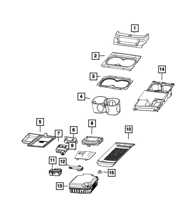 Genuine Mopar Charging Port USB 68619282AA