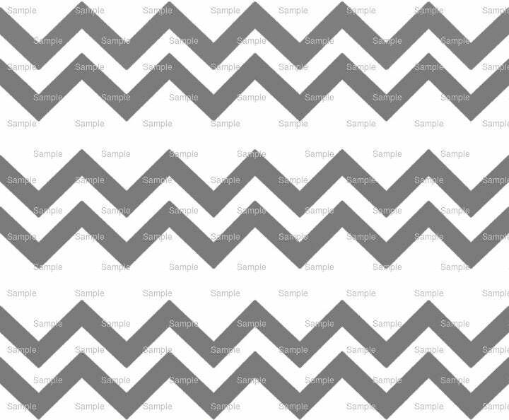 Gray Chevron Birthday ~ Edible 2D Fondant Cake 3 Strip Side Topper ~ D6364 *