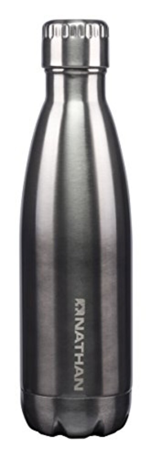 Chroma Steel Water Bottle, BPA Free, 17oz & 25oz 25 Ounces Steel/Charcoal