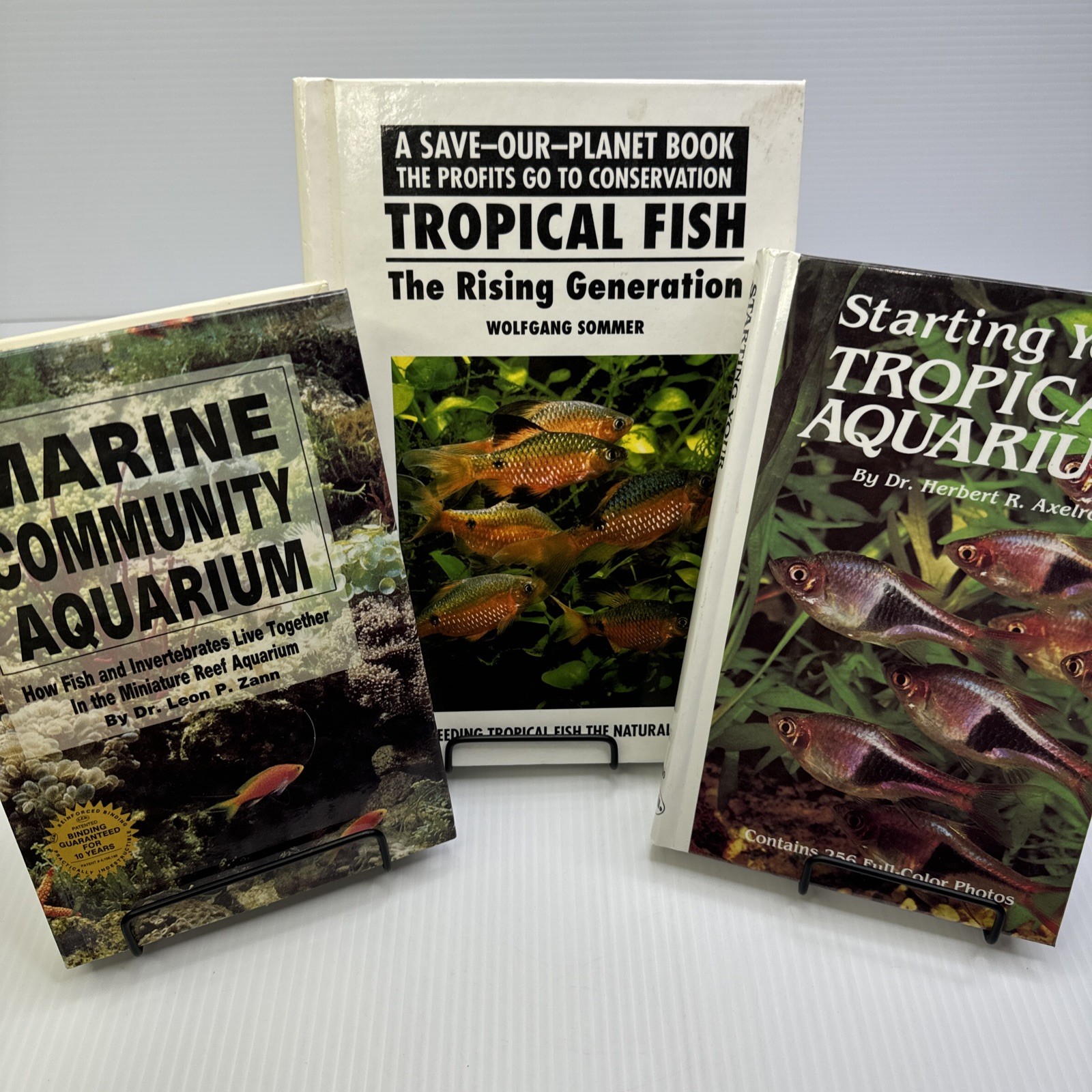 Aquarium Fish Guide Lot of 3 HCs Tropical Fish Tropical Aquariu TFH Publications