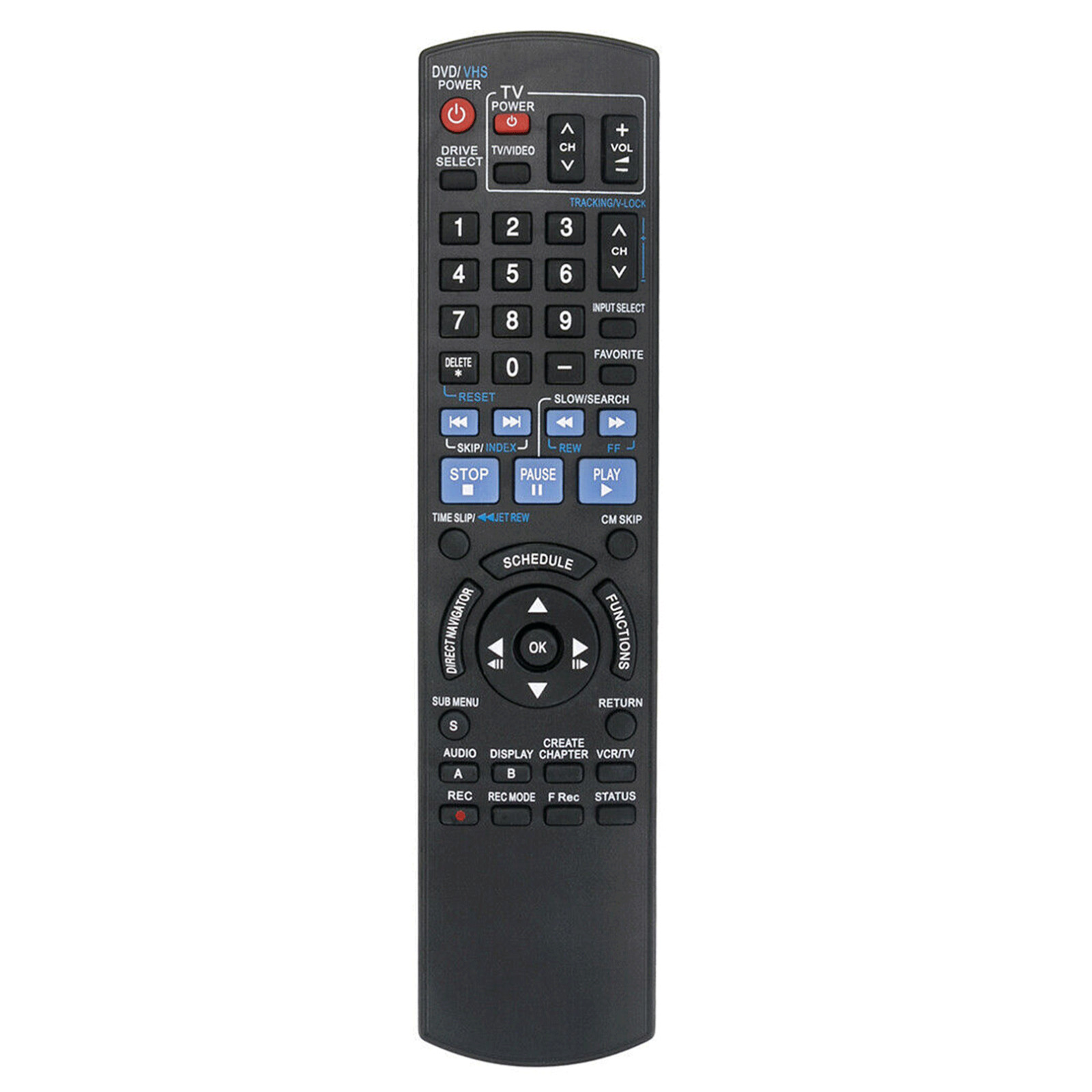 N2QAYB000197 Replace Remote Control for Panasonic DVD Player DMR-EZ37V DMREZ485D