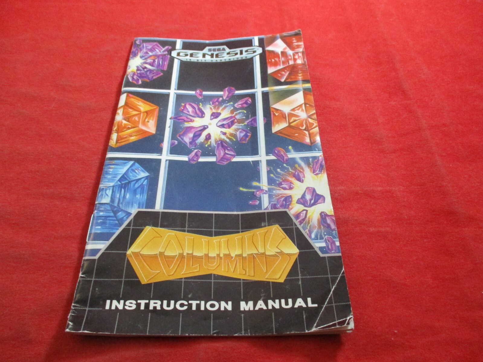 Columns Sega Genesis Instruction Manual Booklet ONLY