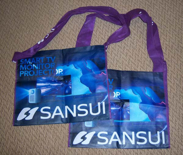 Sansui Promotional Re-Useable Carry Bags *From CES Vegas* Lot/2 Brand New