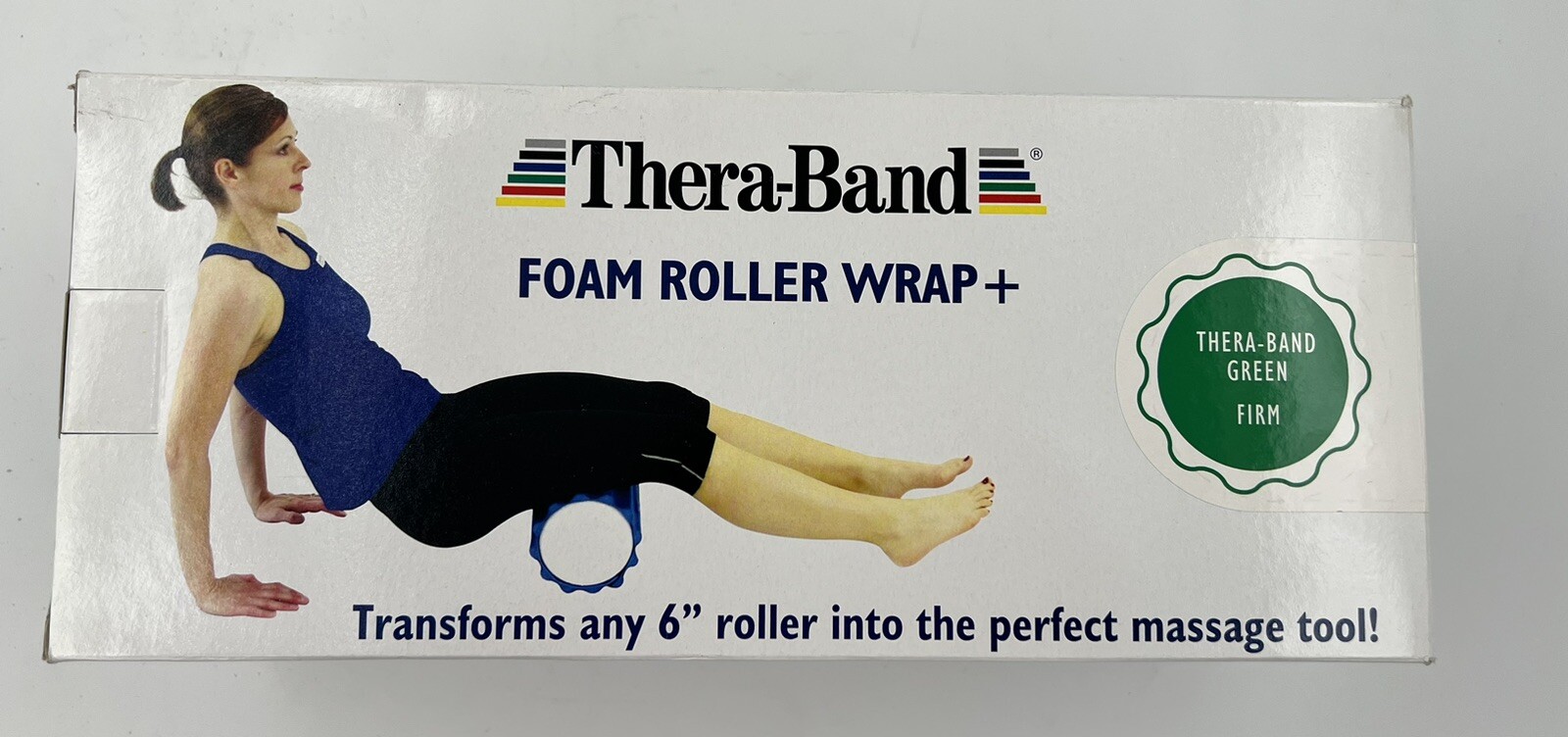 THERA-BAND PRO FOAM ROLLER GREEN WRAP DEEP TISSUE EUC