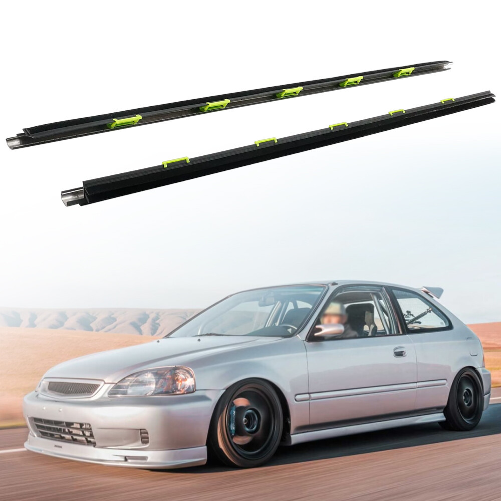 For HONDA CIVIC EK# 96-00 Genuine Door Window Weather Molding Right ＆ Left Set