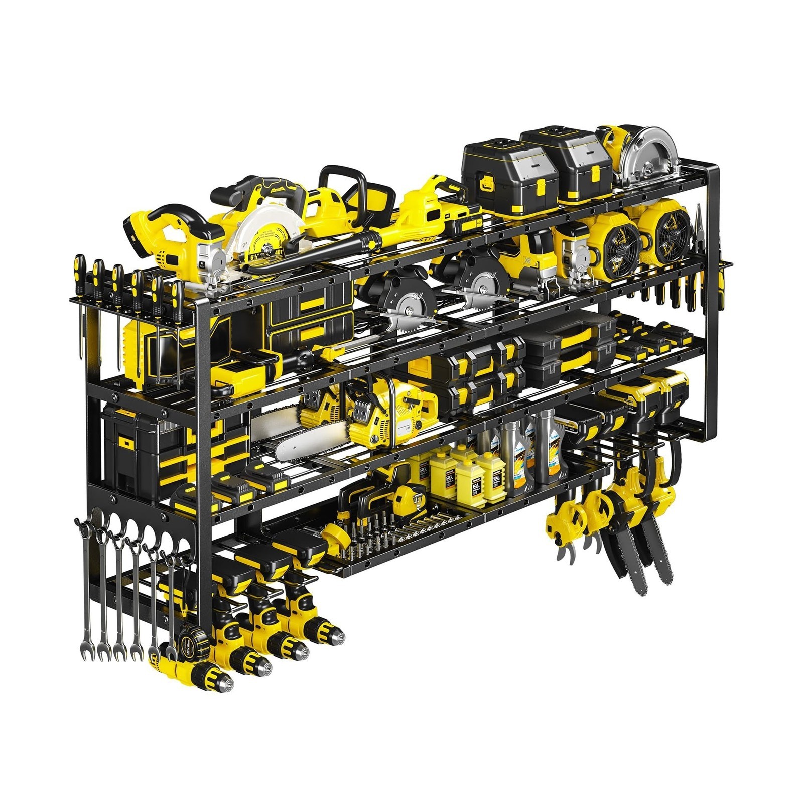 Extra Large 64" W Power Tool Organizer Wall Mount, Load 800 lbs, Heavy Duty 4...