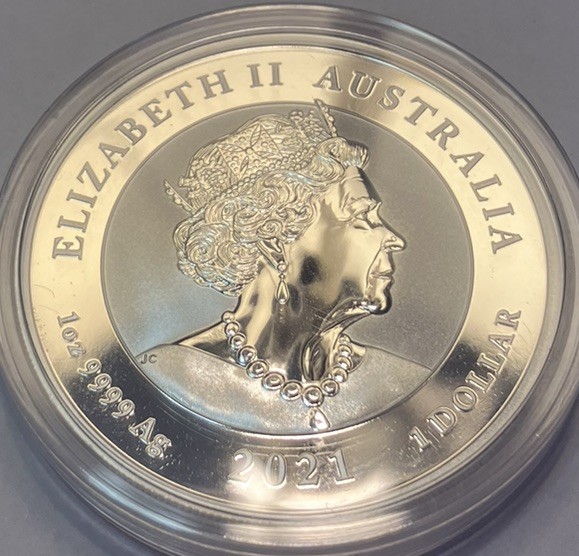 2021 Australia Perth Myth & Legends Dragon 1oz Coin In Capsule