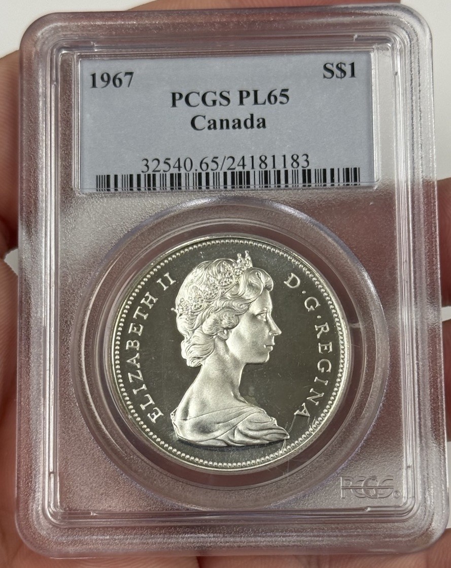 1967 CANADA Silver DOLLAR NGC PL-65 #2431