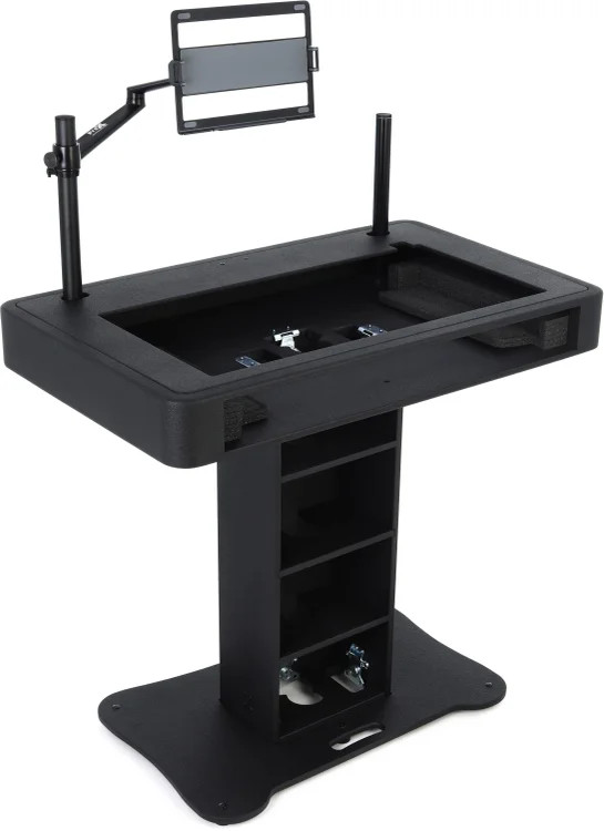 ProX XZF-DJCT-BL DJ Podium for Pioneer DJ and Rane Controllers - Black