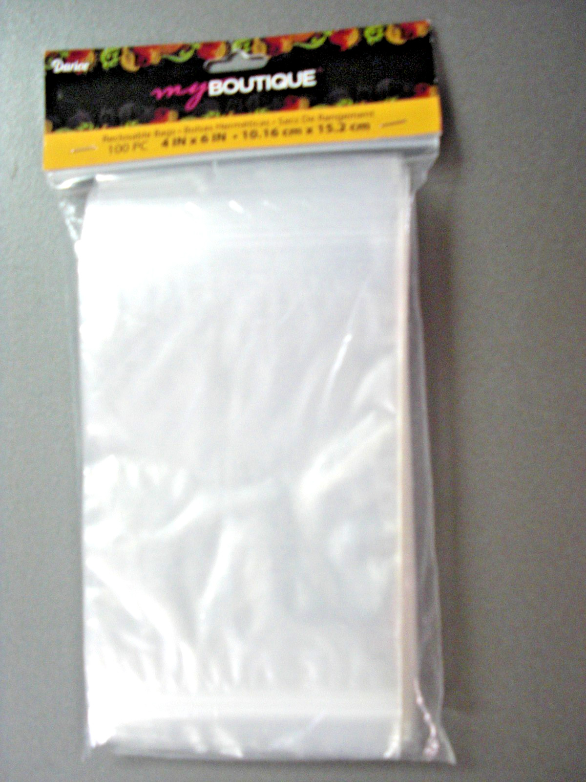 100 Darice Clear Poly Reclosable  Ziplock Bags 4 X 6 Inches Hobby Craft Storage