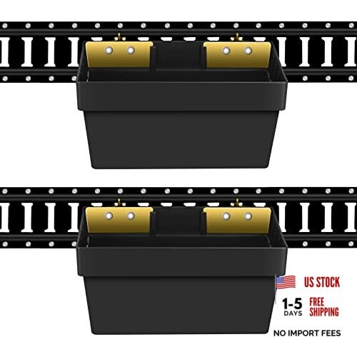 2 Pack E-Track Basket Storage Bin| E Track Box for Tool Organizer - E-Track
