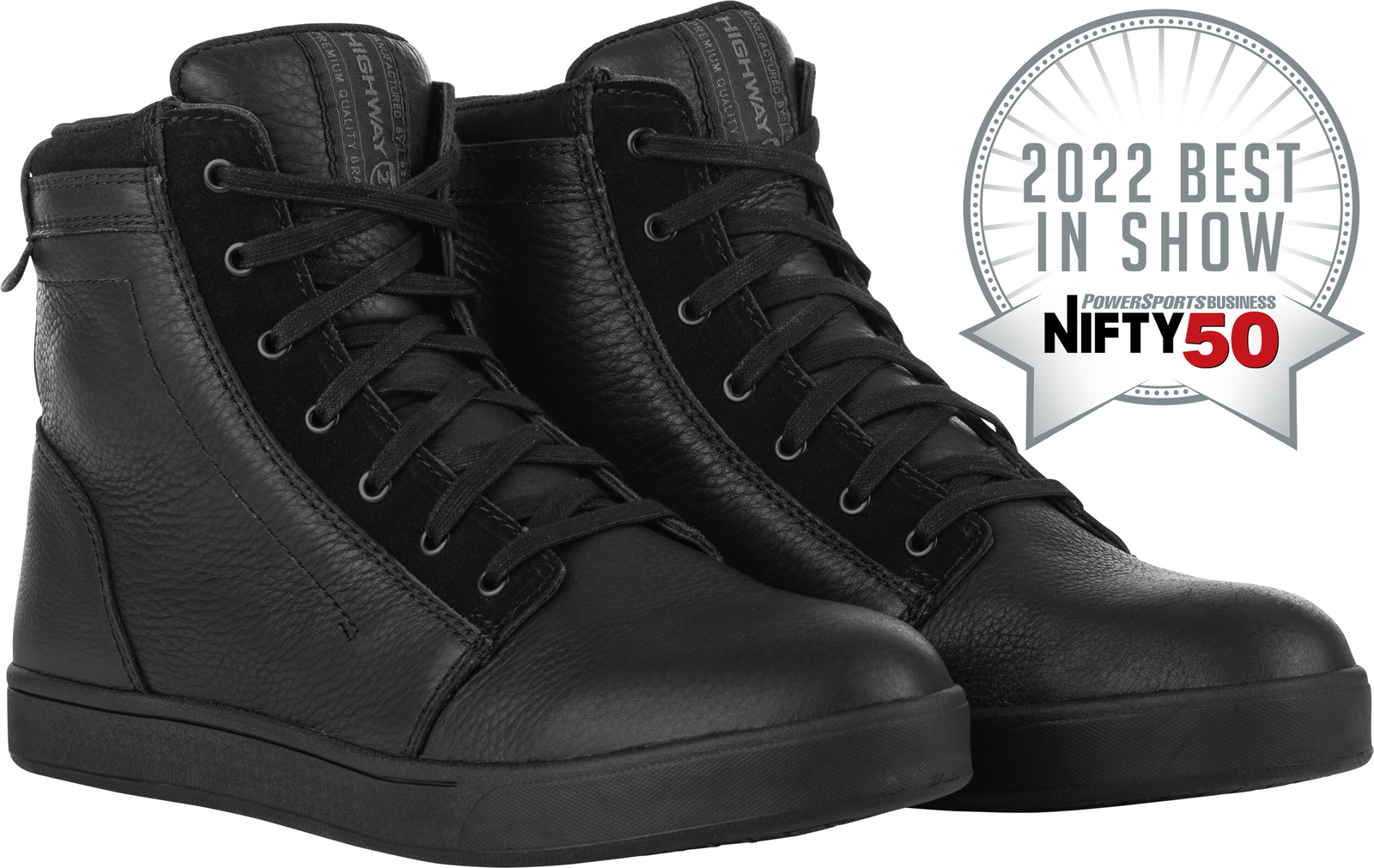 HIGHWAY 21 AXLE LEATHER WATERPROOF SHOES CRUISING MOTORCYLE REINFORCED TOES