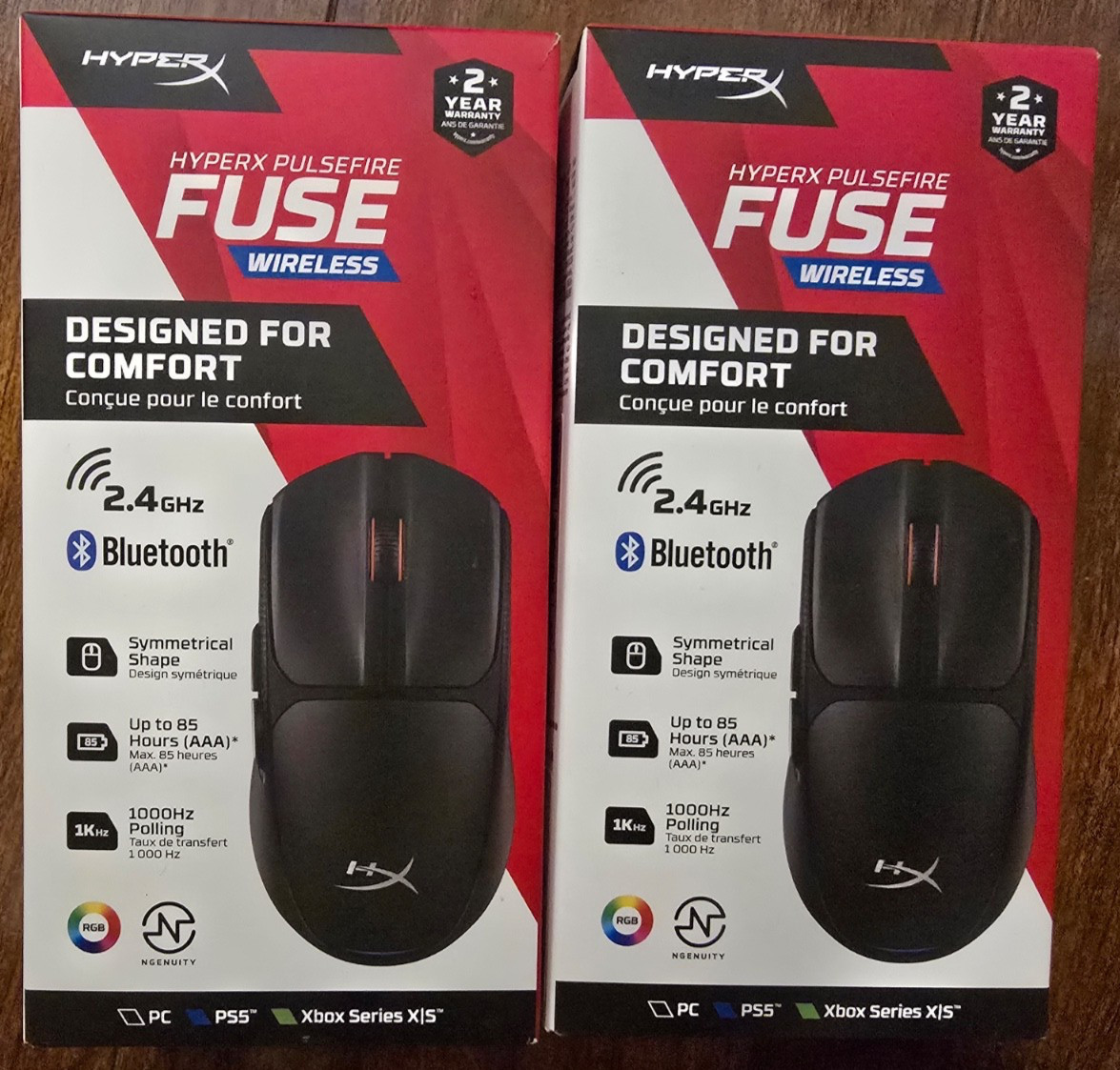 Brand New HyperX Pulsefire Fuse Wireless Gaming Mouse (Black)