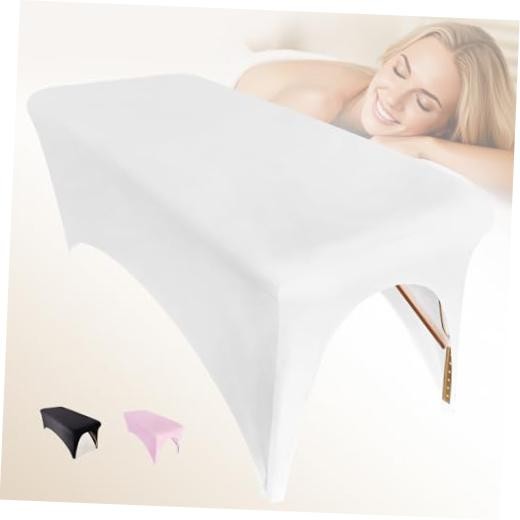 Lash Bed Cover Professional Stretchy Spa Bed Cover Reusable 1-Pack White
