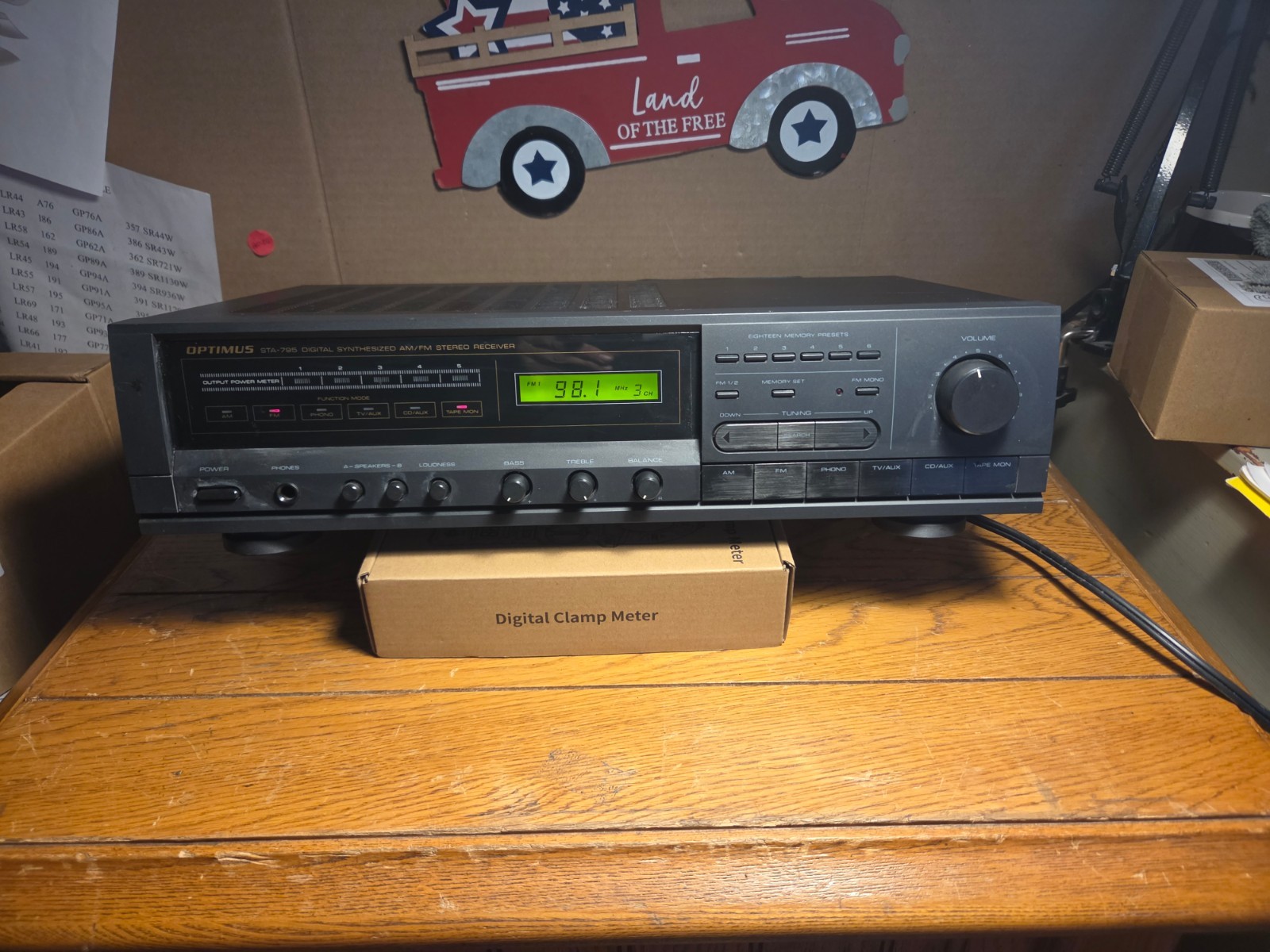 VINTAGE Optimus STA-795 Digital Synthesized AM/FM Stereo Receiver