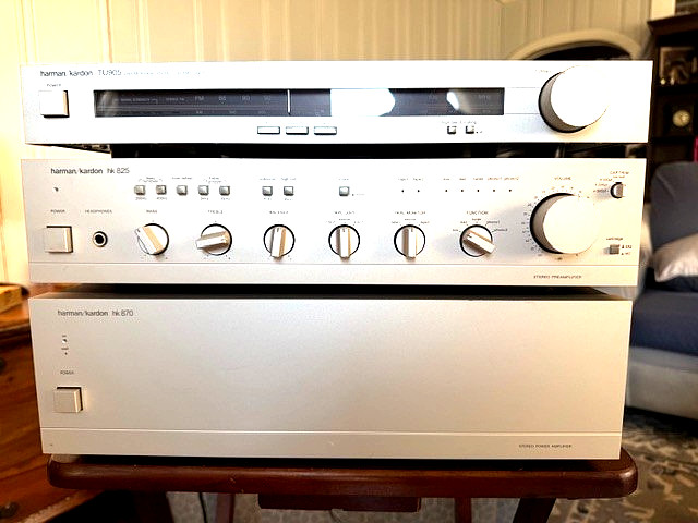 Harman Kardon HK870 Power Amp./HK825 Preamp./TU905 Tuner (3PCS) 1 Owner SERVICED