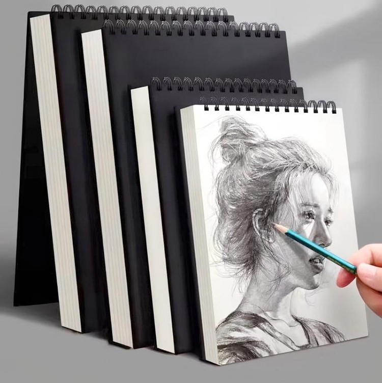 4 Pack A5 Spiral Sketchbook 30 Sheets Acid Free Thick Drawing Paper Sketch