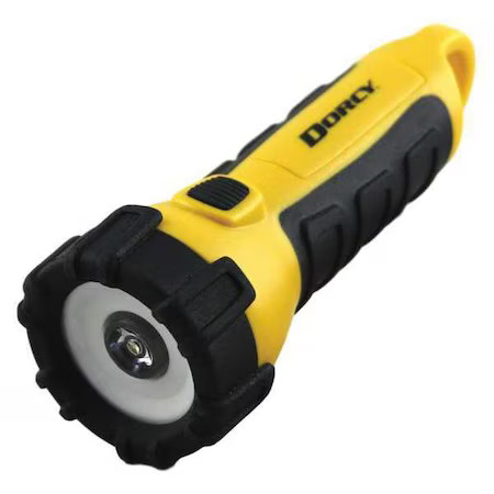 Dorcy Yellow LED Flashlight, AA, 200lm 41-2521 Dorcy 41-2521 035355425215