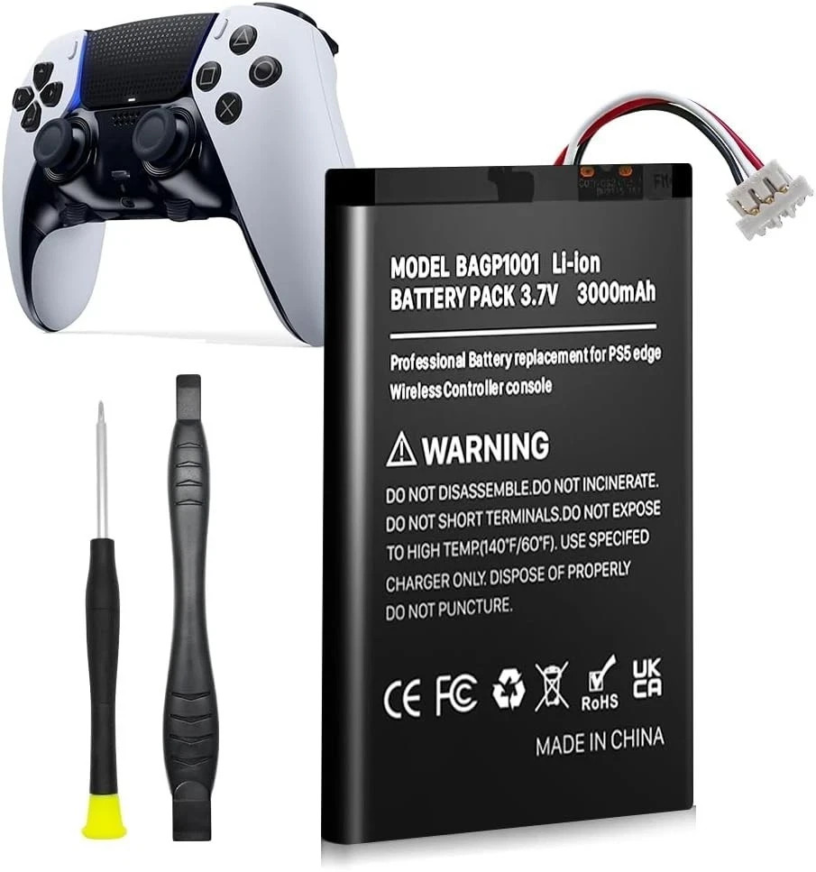 3000mAh Battery for Sony PlayStation Dualsense Edge Controller, New Upgrade H...
