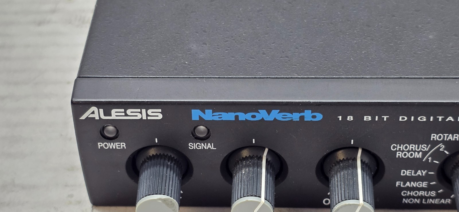 ALESIS NANOVERB 18 BIT DIGITAL EFFECTS PROCESSOR POWER PACK MANUAL DRUMS GUITAR