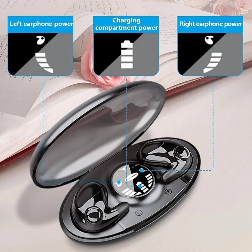 Bluetooth 5.3 Wireless Earphone Invisible Earbud Waterproof Headset For iPhone
