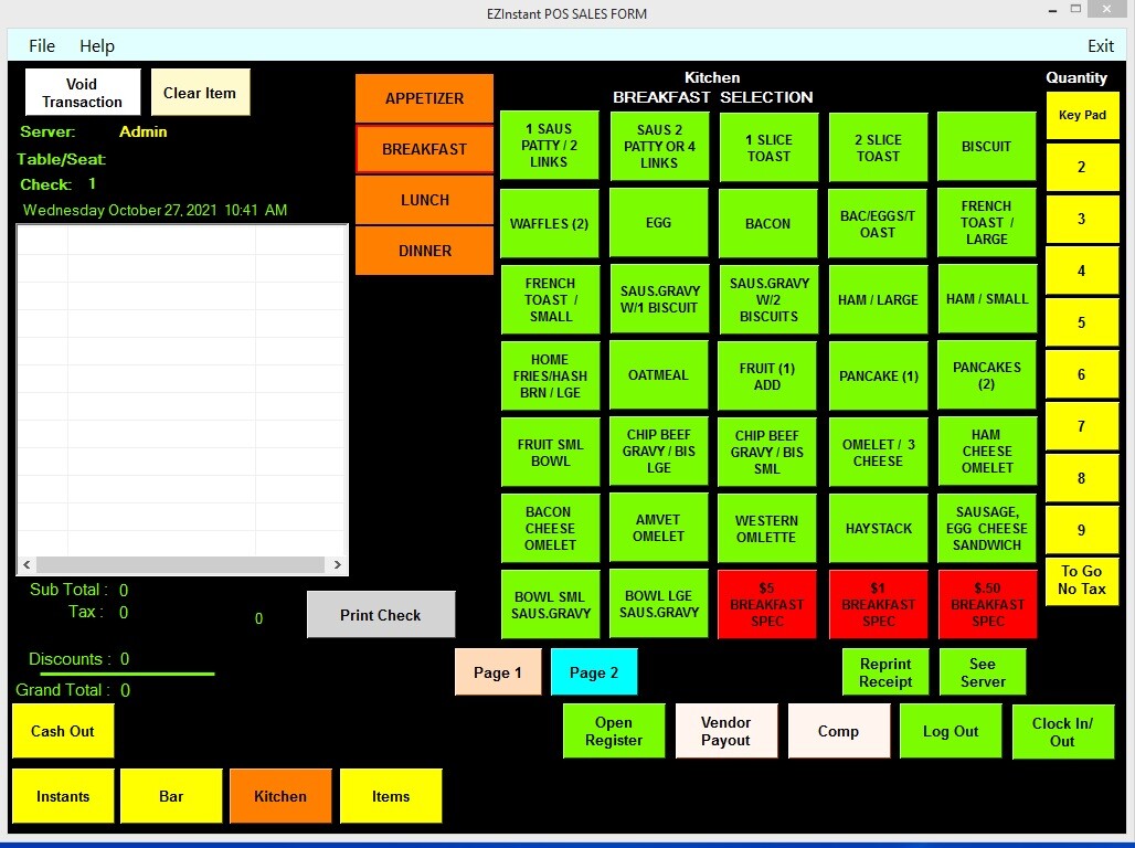 EZInstant POS Software-No Hidden Fees