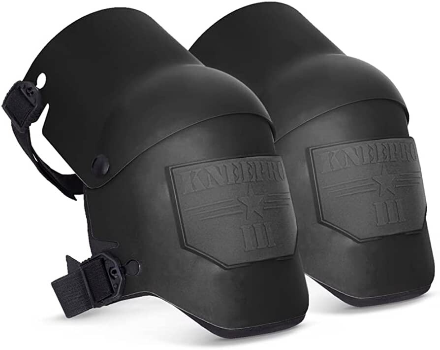 BLACK Carpenter Construction Flooring Roofing Gardening Flex Work Knee Pads