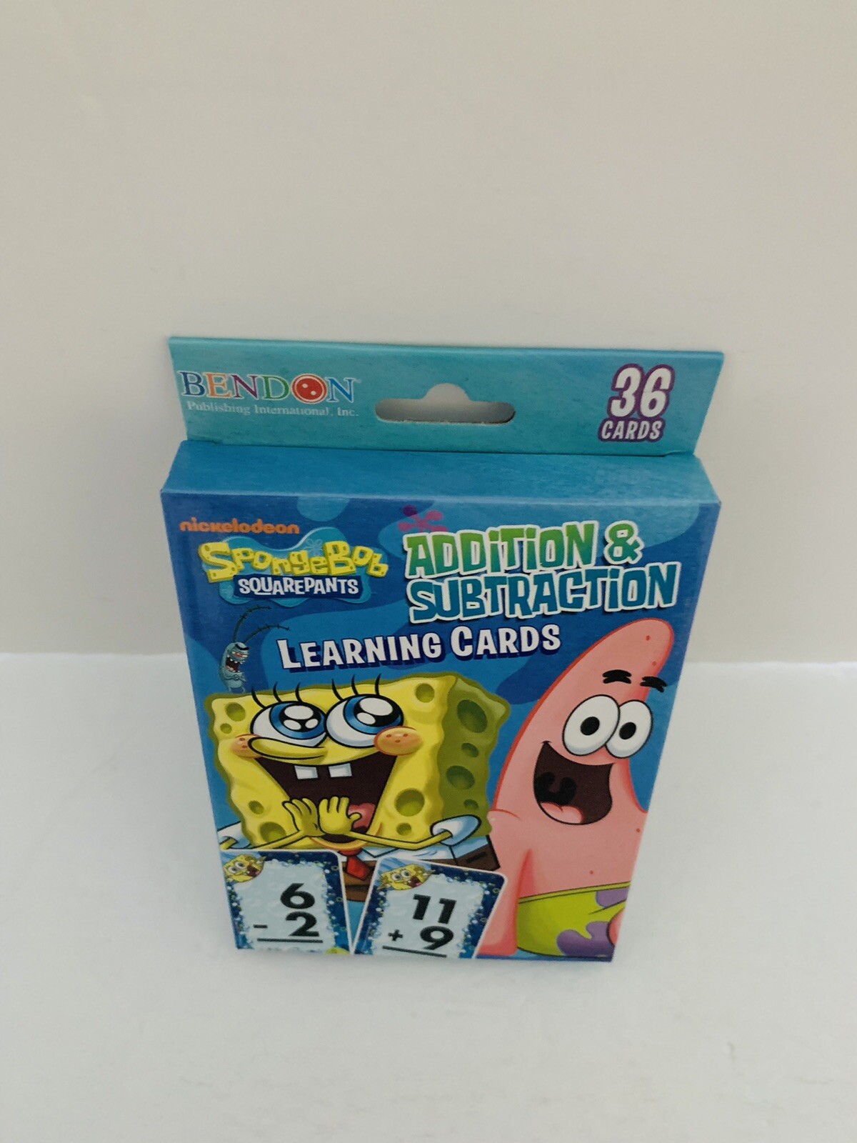 SpongeBob SquarePants Addition and Subtraction 36 Learning Cards