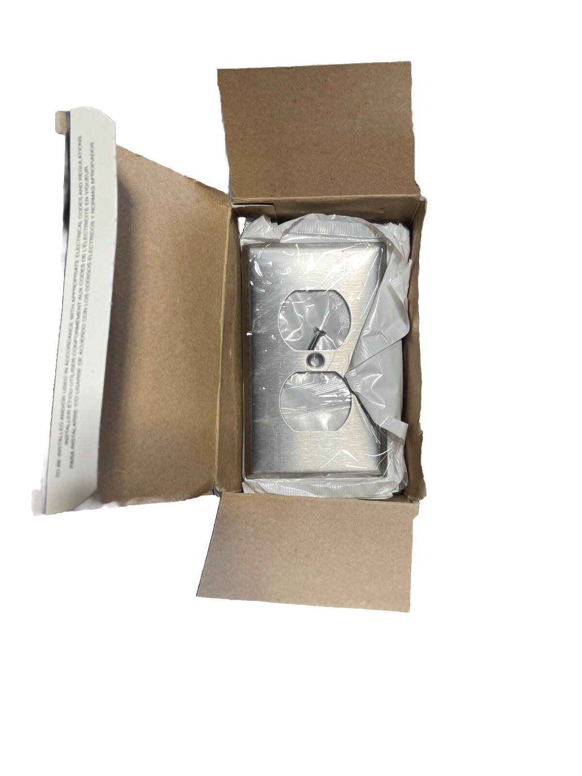 🔥10 Units ~ Leviton 003-84003 1-Gang Duplex Receptacle Wall Plate Stainless🔥