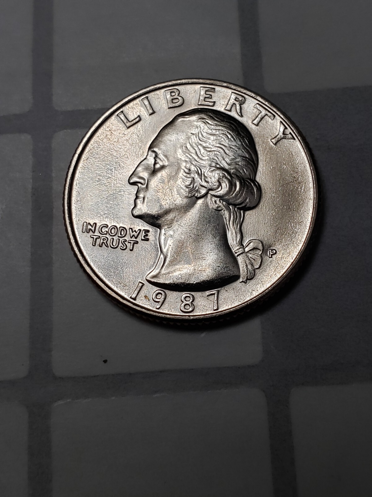 ONE(1) PER BUY 1987 P UNC WASHINGTON QUARTER 25 CENTS FILLER UNCIRCULATED Clad