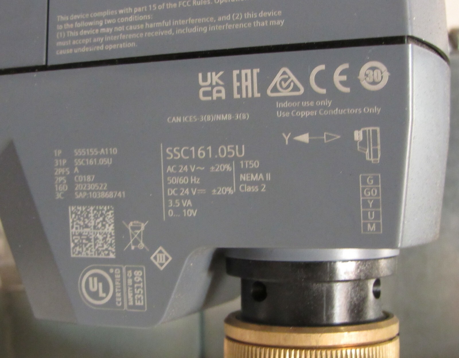 NEW Siemens Variable Air Volume VAV Actuator Box Assembly HVAC Zone Control ZCU